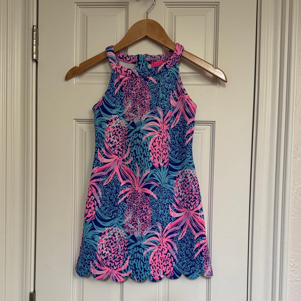 Lilly Pulitzer Vibrant Pink and Blue Kids Dress